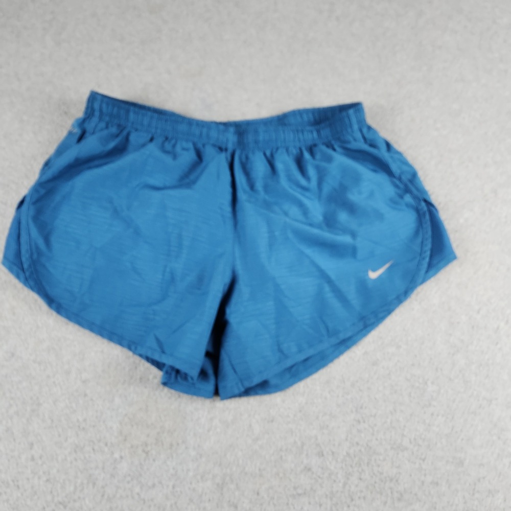 Nike Running Shorts Mens Small Blue Dri-FIT Athletic Elastic Waist Swoosh Logo